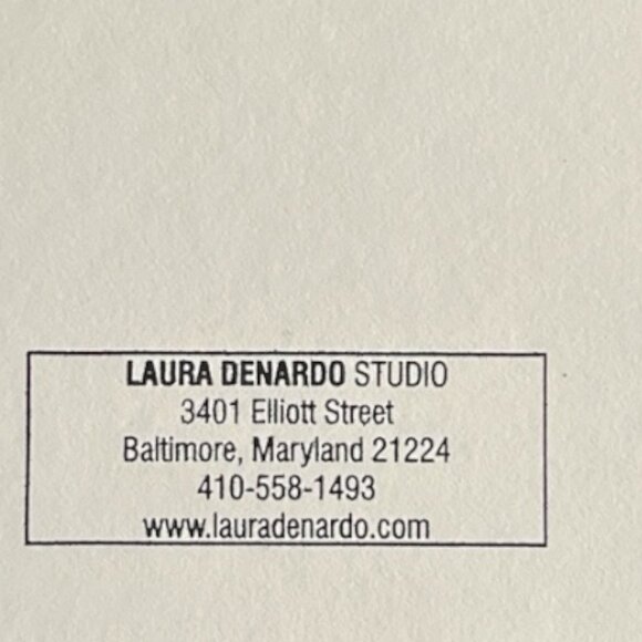 Laura DeNardo Signed Black & White Photograph – Baltimore Scene – Matted - Picture 4 of 4